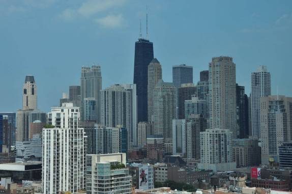 A skyline de Chicago, Illinois, nos Estados Unidos